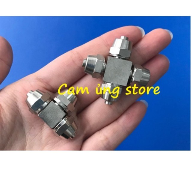 Van chia khí co2 bằng inox- Van chia 2 chia 3 khí co2 loại đơn giản