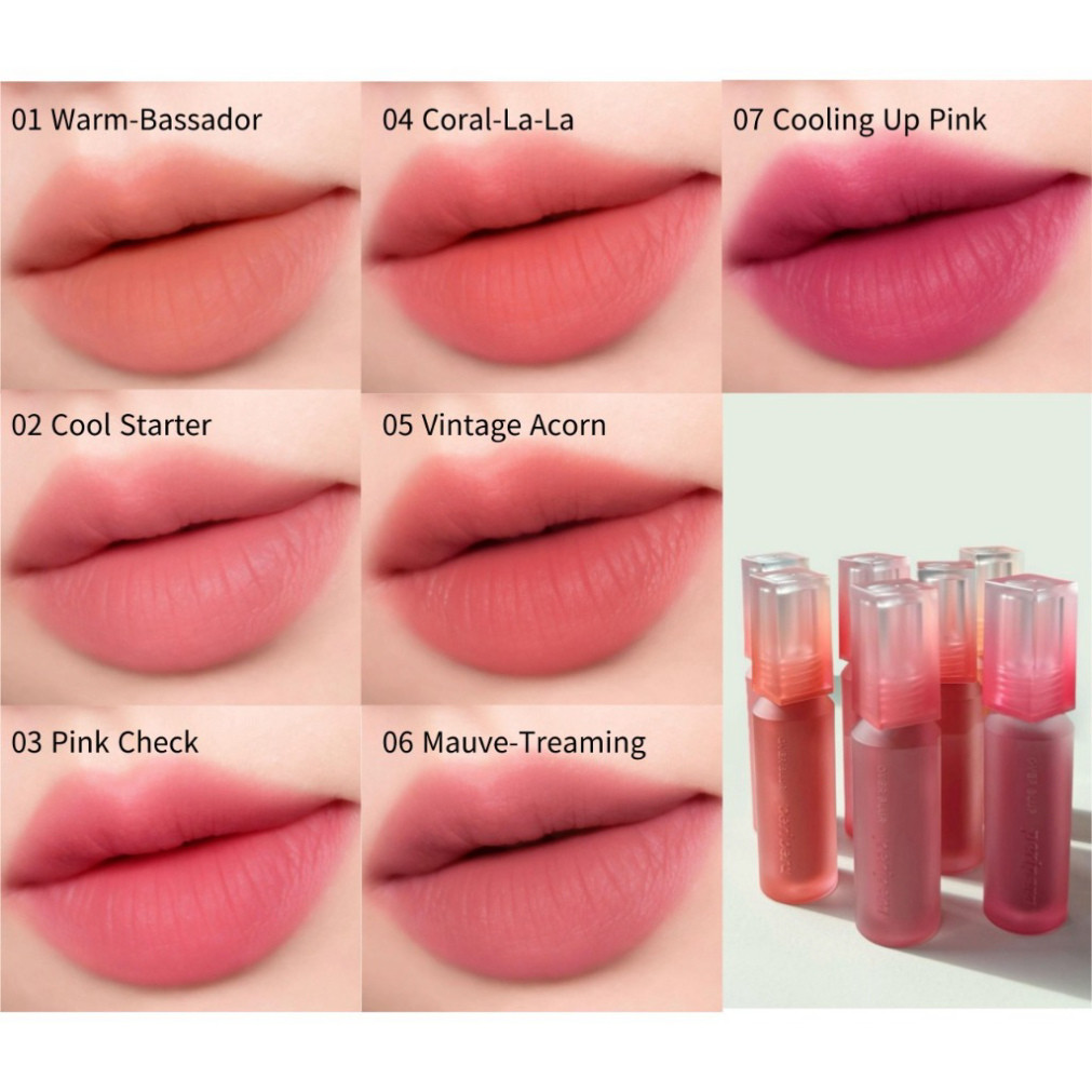 [ CHIẾT ] Son Kem Lì PERI Over Blur Tint INK OVER - Màu Mịn, Tông Đậm ( lọ chiết 0.5g )