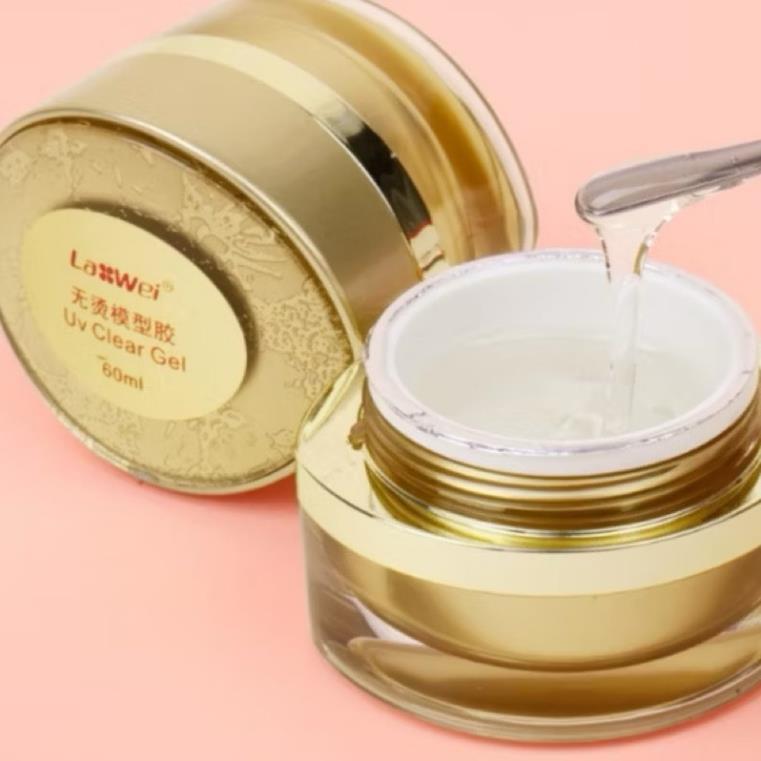 [Ảnh chụp thật] Gel đắp móng Lawei không nóng, Gel lạnh Lawei chính hãng hũ 60ml