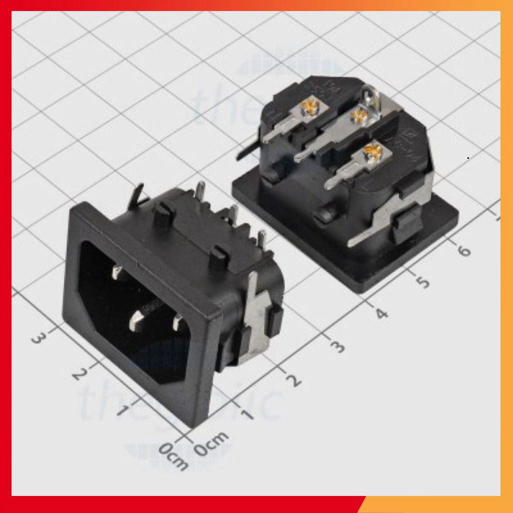 [2 Cái]- AC007 Đầu Nối Nguồn AC Hàn PCB 10A Shop ekit.vn