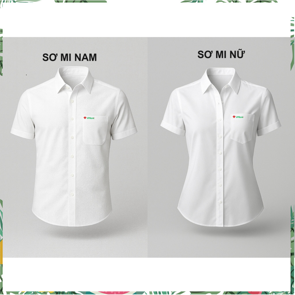 Áo Sơ Mi Ngắn Tay Trendy Vpbank - Ngân Hàng Việt Nam Thịnh Vượng xfctt