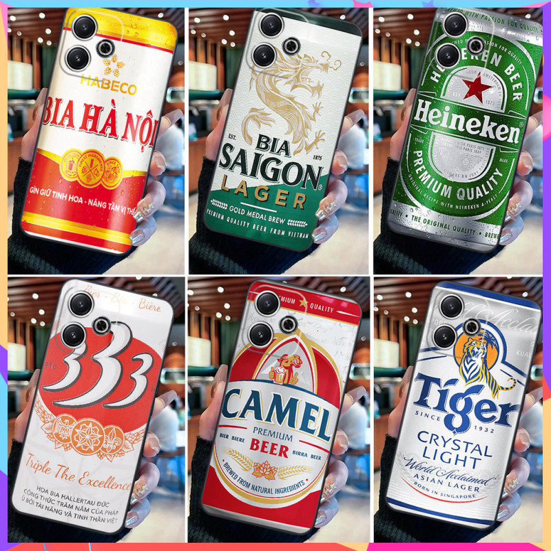 Ốp lưng Xiaomi Redmi 13 / Redmi 13X /Redmi 13 turbo in  lon bia đẹp,cá tính, camera giá rẻ OLX1003