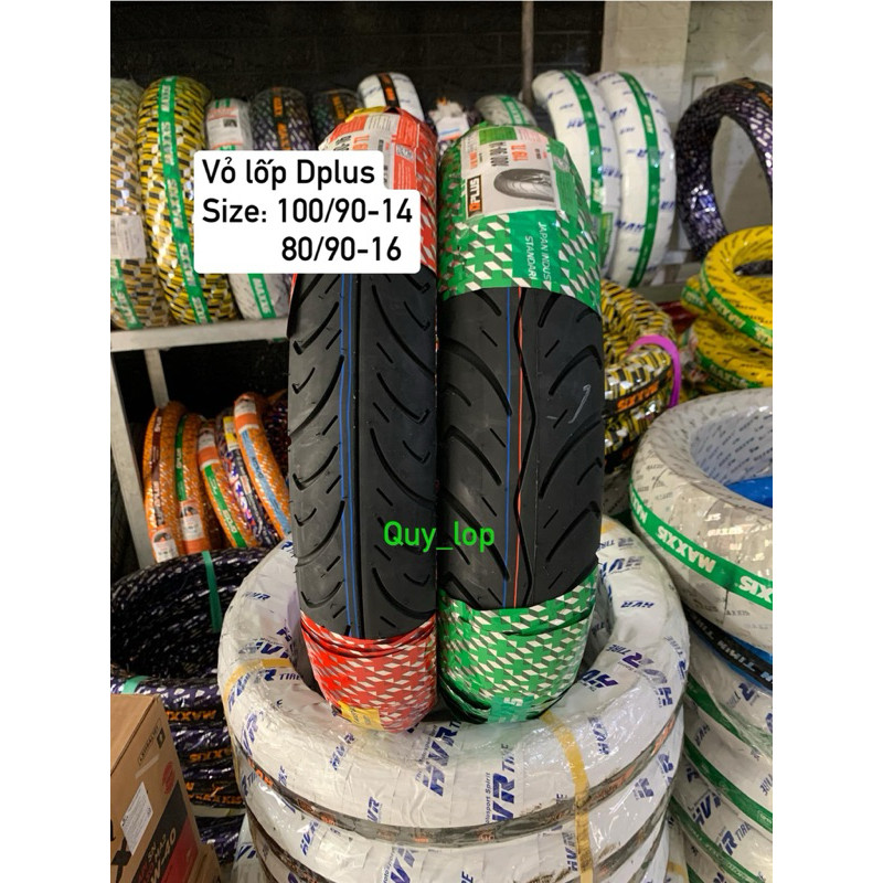 Vỏ lốp Dplus lắp cho xe SH MODE 100/90-14 80/90-16. Vỏ không ruột