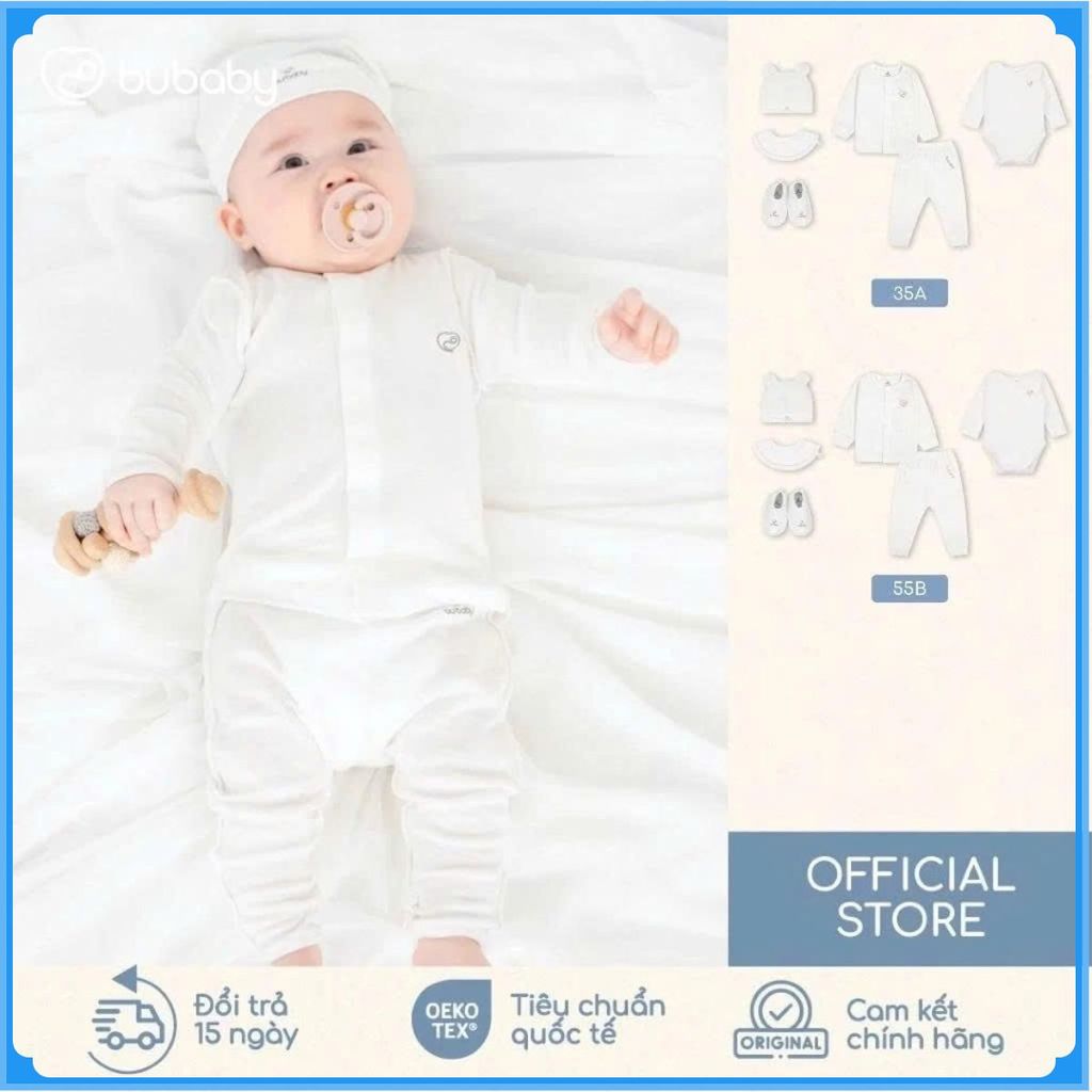 Set quà tặng đầy tháng BU Baby Kèm Hộp quà Fullmoon cho bé yêu - GSR680000 | Quần áo Bubaby chính hãng