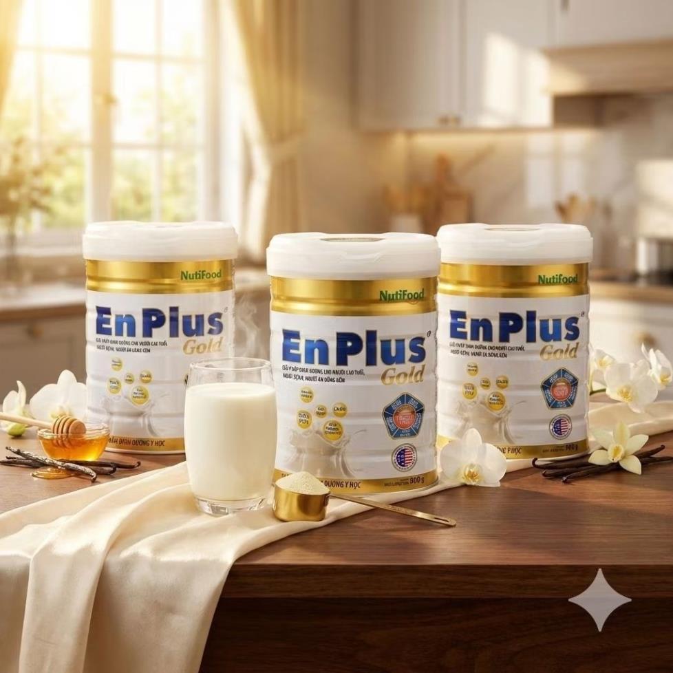 [CHÍNH HÃNG] - NUTIFOOD COMBO SỮA  ENPLUS GOLD 900G - Dinh Dưỡng Y Học Toàn Diện Cho Người Lớn Tuổi.
