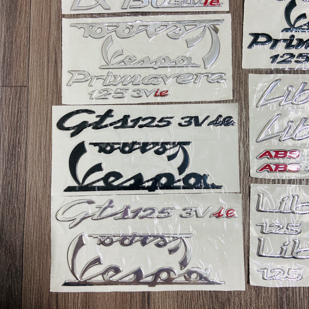 [TEM VESPA] TEM DÁN XE VESPA GTS125 3V ie CAO CẤP NHƯ ZIN SIÊU ĐẸP