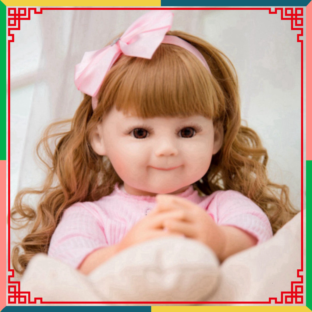 Búp Bê Mềm Mại 60cm Silicon Reborn Doll Thân Gòn Chất Lượng Cao