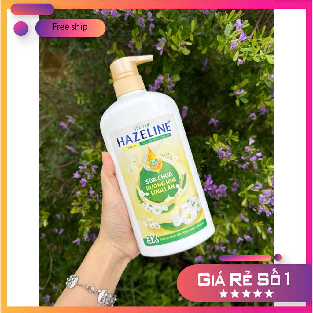 Sữa tắm dưỡng da Hazeline Hương Linh Lan, Sữa Chua Đào 670G