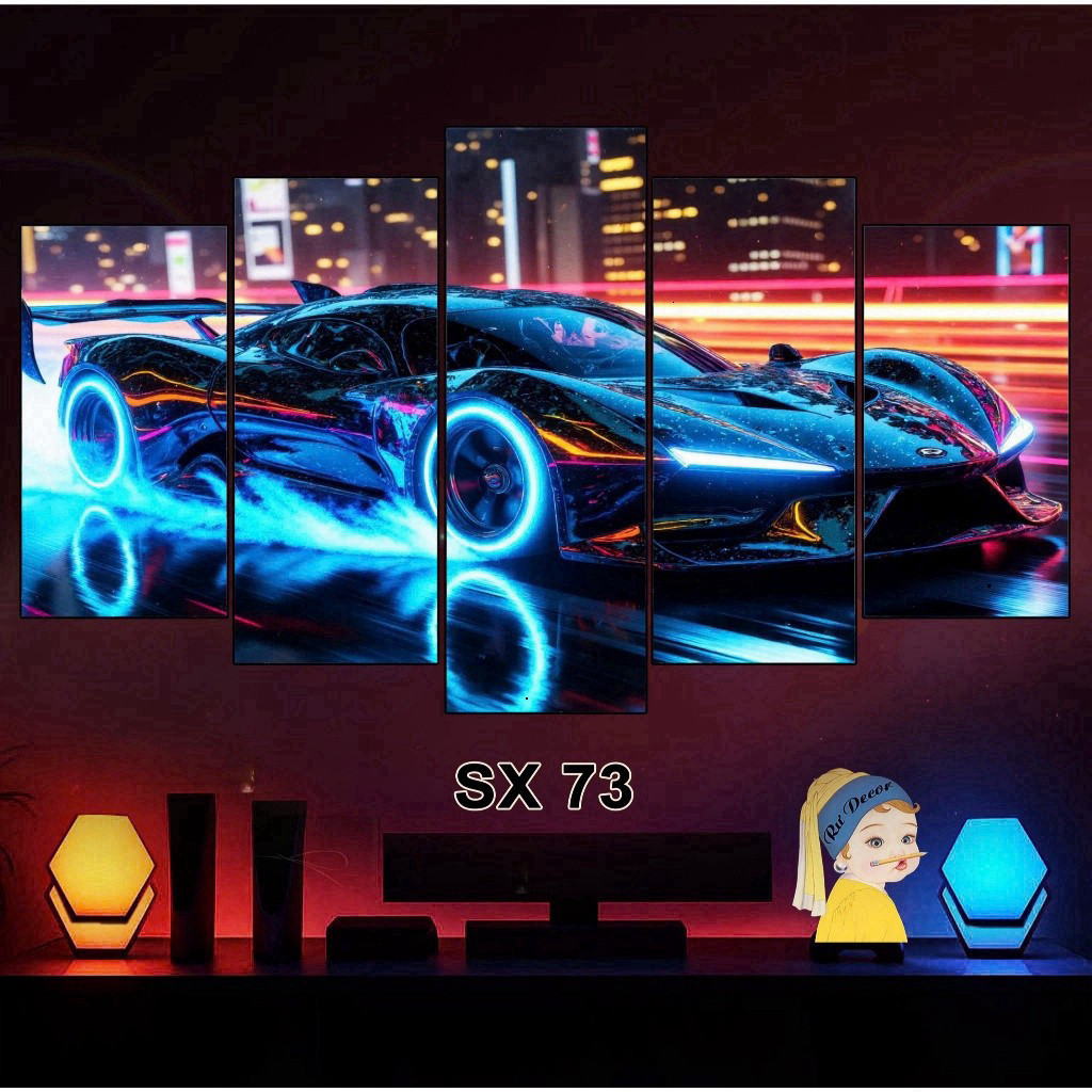 Xe Dán Cao 5mm Fome Ghép Tranh Lộng Lẫy