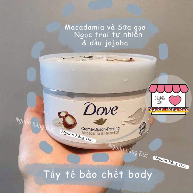 Tẩy da chết body Dove Đức Tẩy tế bào chết Rachstore