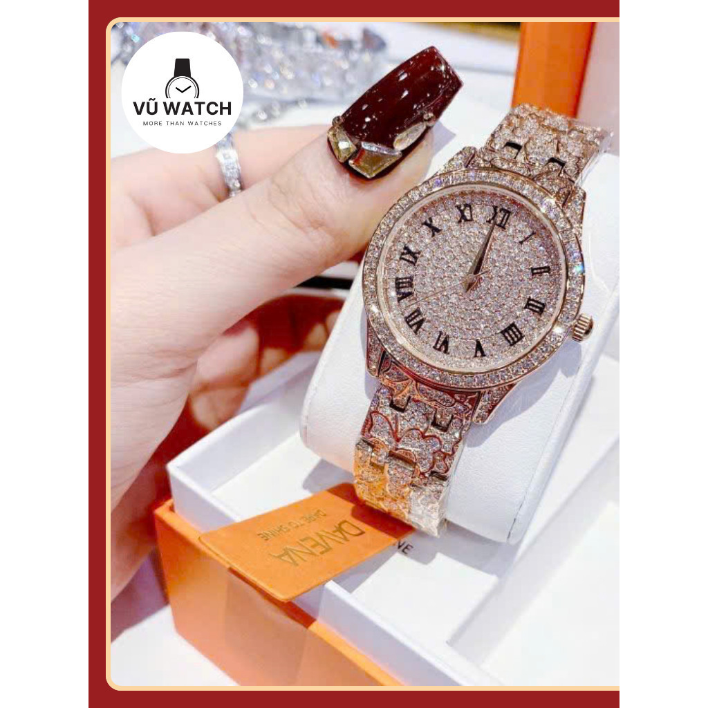 BẢO WATCH Đồng Hồ Nữ  DAVENA - D60181 Đeo Tay Chống Nước Size 36mm Quý Phái Fullbox Chất Lượng – BH 