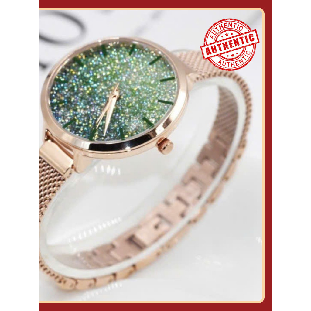 BẢO WATCH Đồng Hồ Nữ MELISSA - F8257 Rải Ngân Hà Mặt 34mm , Chống Nước 3atm, Sang Trọng Sành Điệu Dà