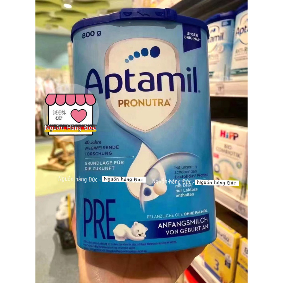 Sữa aptamil pre Đức (Xanh pre CHUẨN ĐỨC)  800g - Nguồn hàng Đức Rachstore