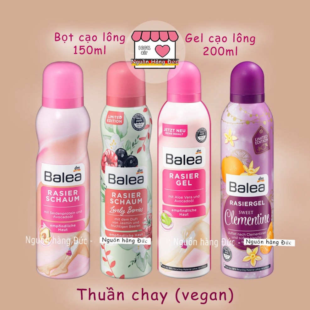 Bọt cạo lông Balea (chuẩn Đức) - Nguồn hàng Đức Rachstore