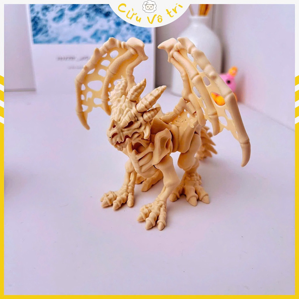 Mô Hình Rồng Xương - Khủng Long Decor Bàn Học, Bàn Làm Việc, PC Trang Trí Bể Cá