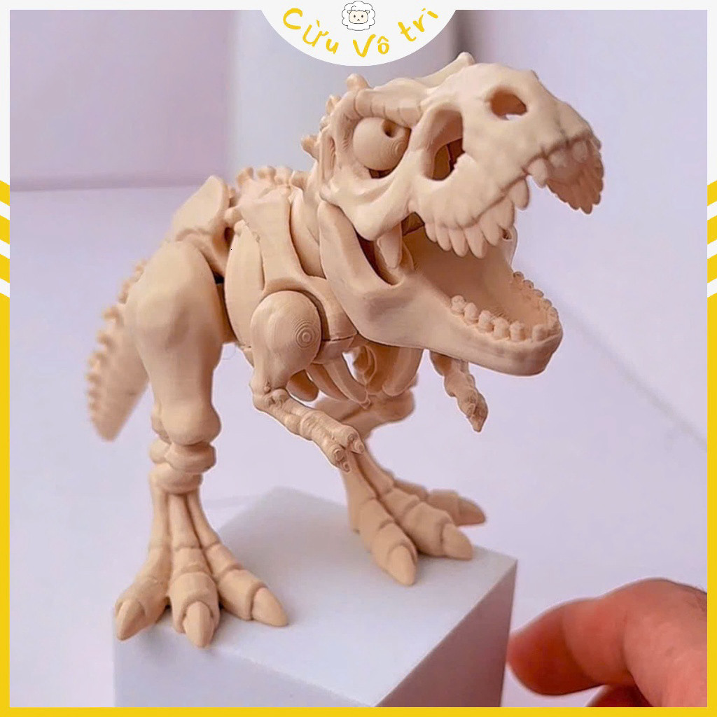 Mô Hình Xương Khủng Long Bạo Chúa T-Rex - Trang Trí, Decor Bàn Học,Bàn Làm Việc - PC