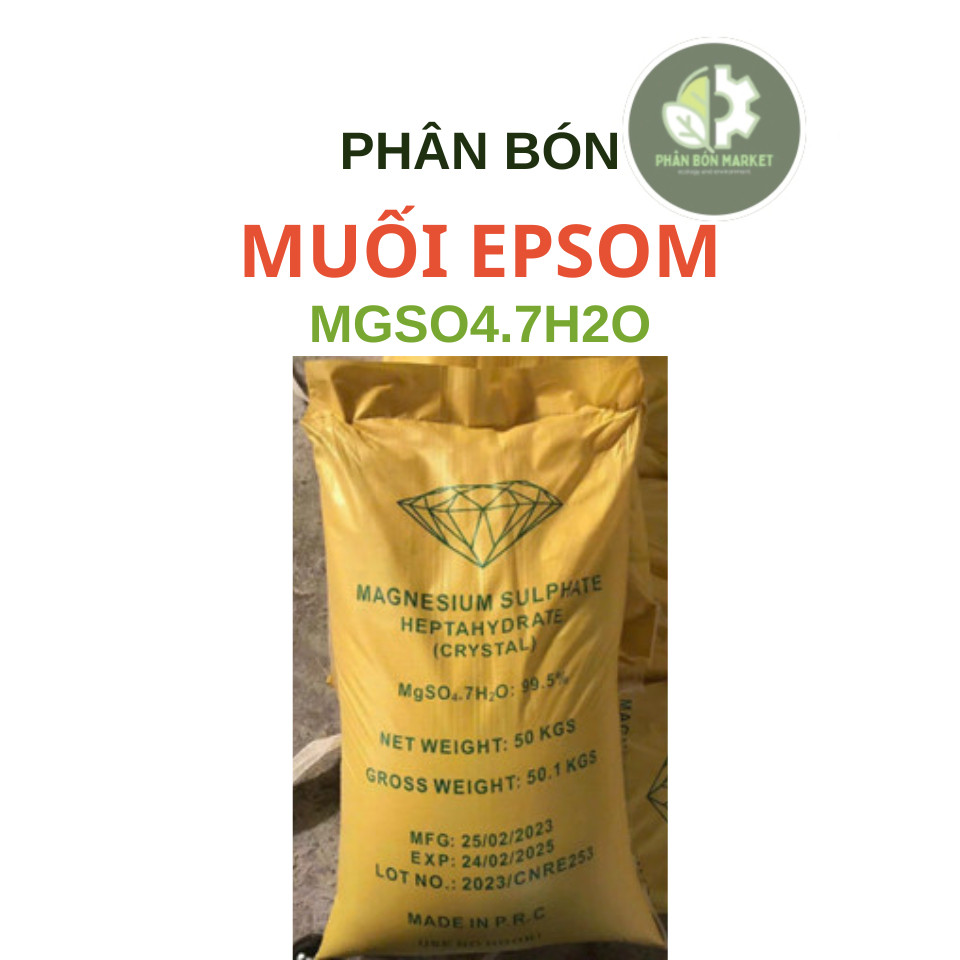 Bao 25kg  muối epsom hạt to- MGSO4.7H2O