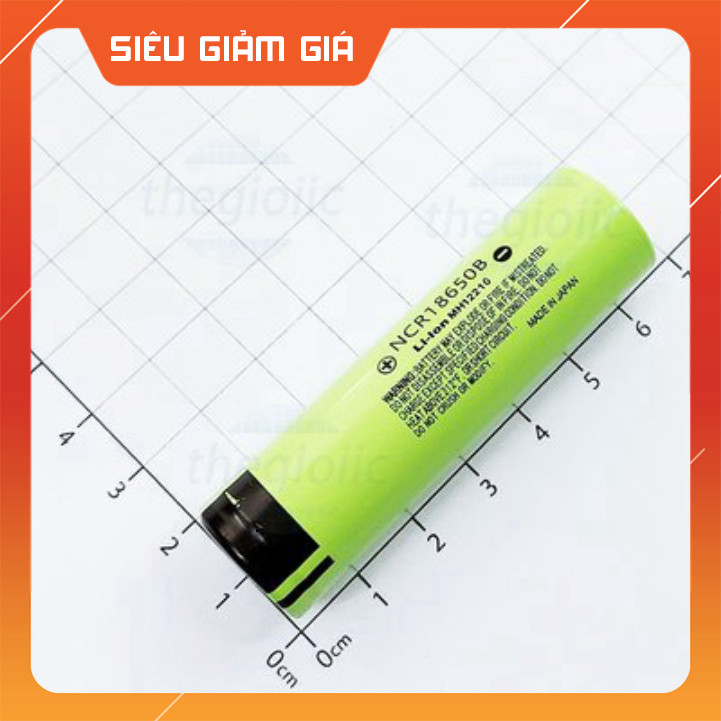 Pin Sạc Panasonic 18650 3400mAh 3.7V NCR18650B Đầu Bằng SmartFix Linh Kiện