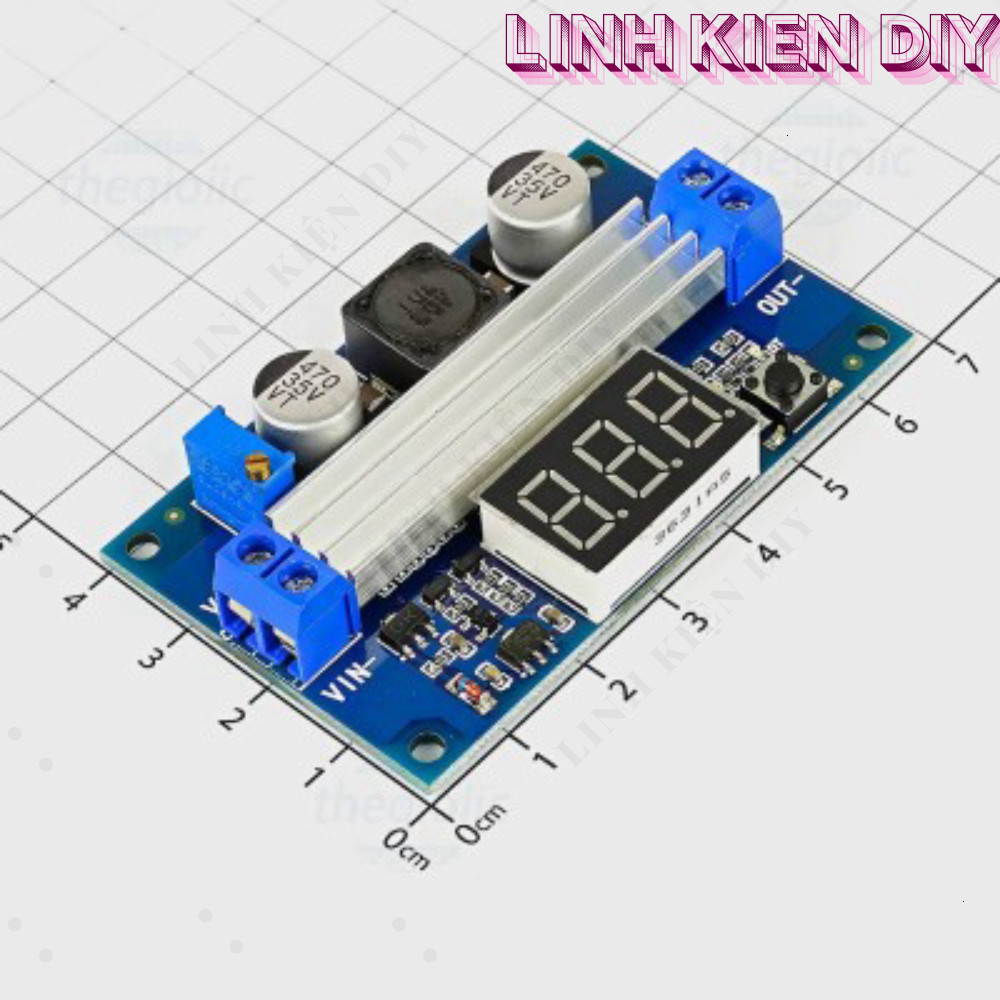 FP5139 Mạch Tăng Áp 3A 65W Có Hiển Thị Linh Kiện DIY