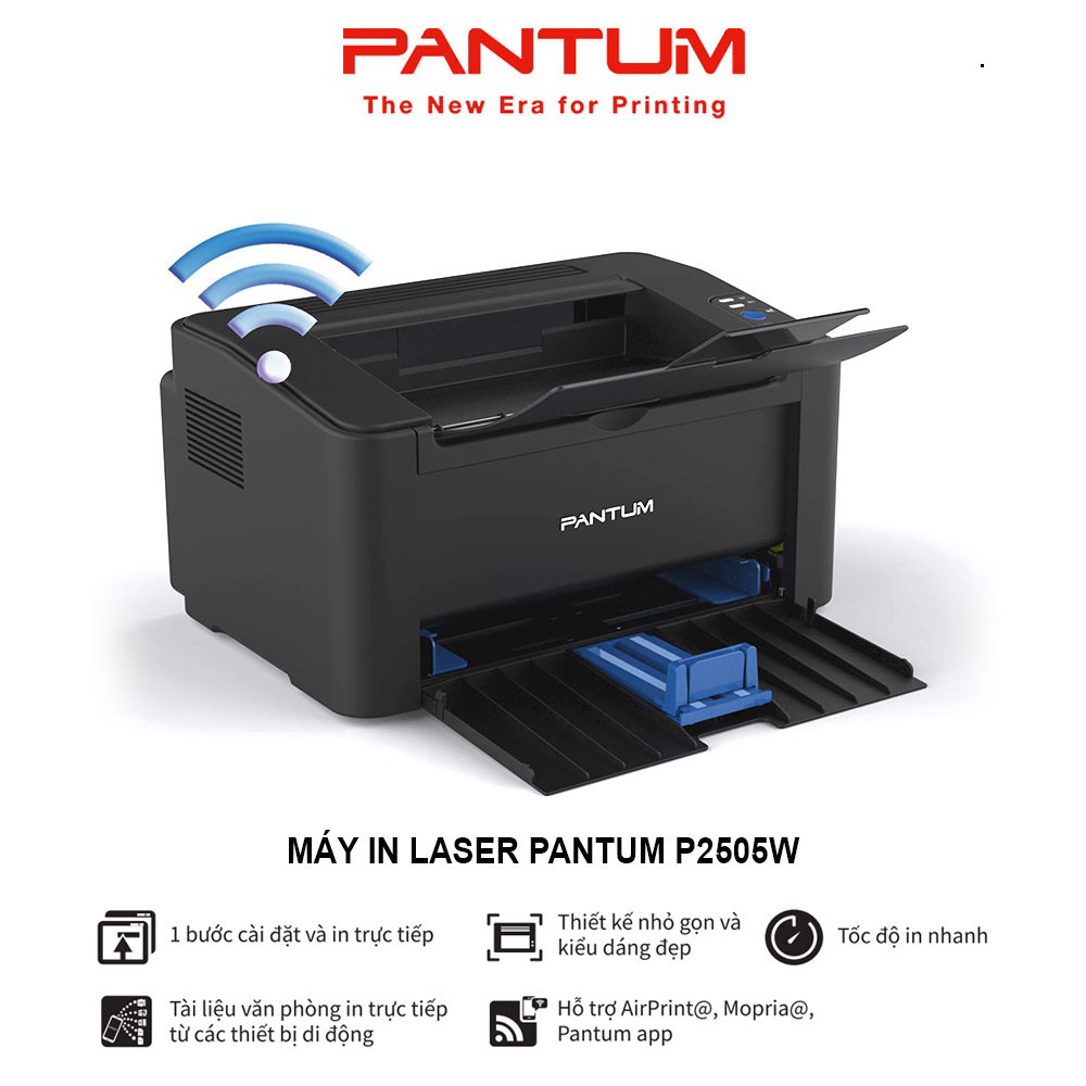 Máy in Laser đơn chức năng PANTUM P2505W in qua USB hoặc Wifi I PANTUM P2505 in qua USB