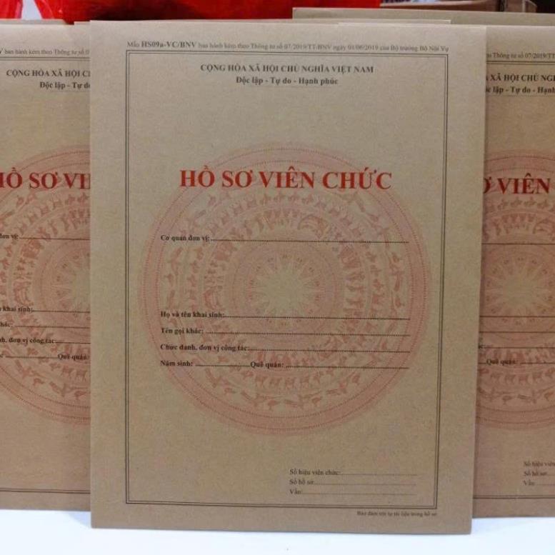 HỒ SƠ VIÊN CHỨC (Mẫu chuẩn, mới nhất ) Theo Thông tư số 07/2019/TT-BNV ngày 01/6/2019 của Bộ trưởng 