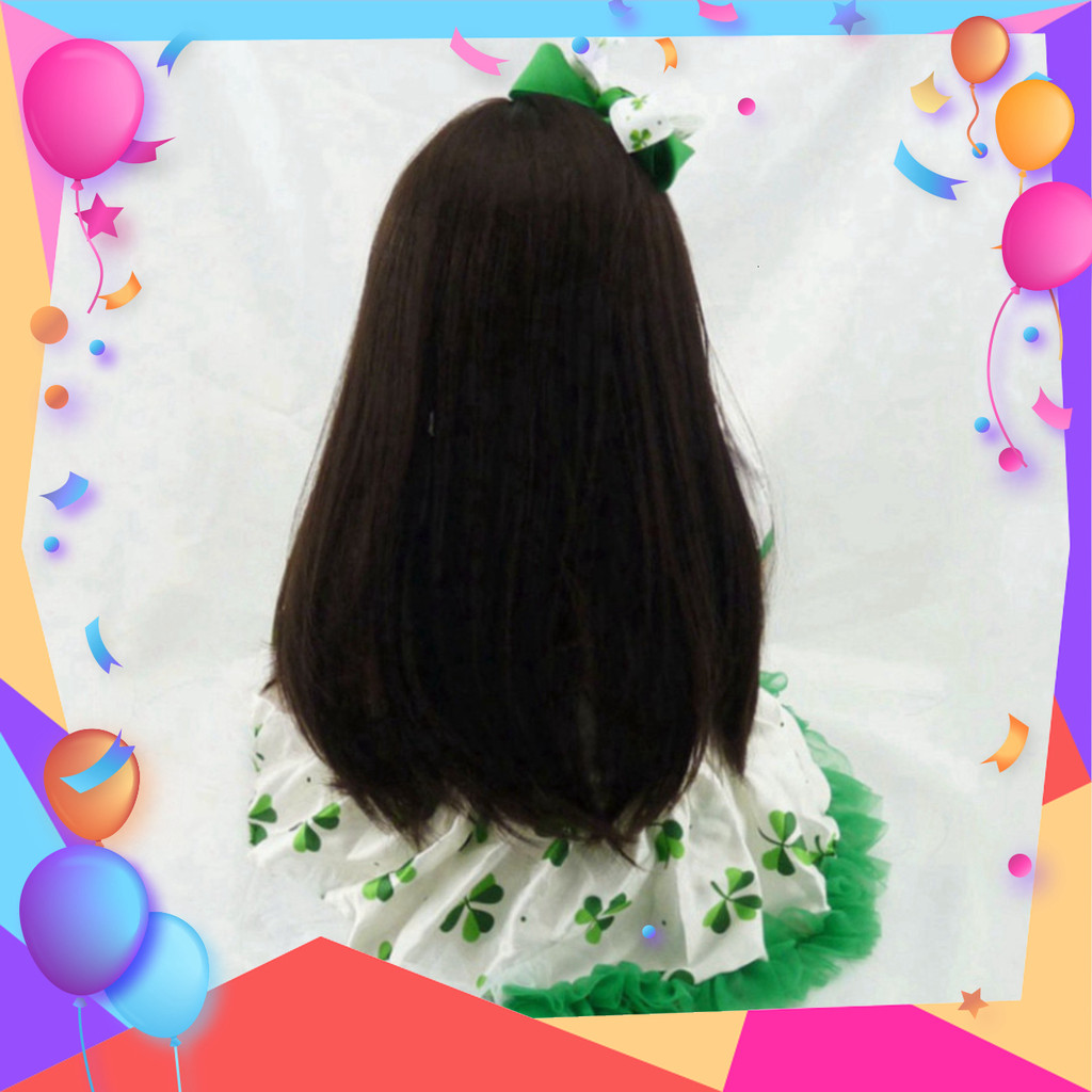 Búp Bê Vinyl NPK Đầm Xanh 60cm - Thân Gòn Vinyl Doll Pinky PVN8157