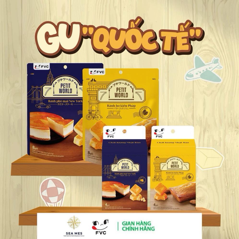 Bánh PEPTIT WORLD Phô mai New York 9G*4banh _ Nhà máy chuẩn Nhật Fujiya Việt Nam