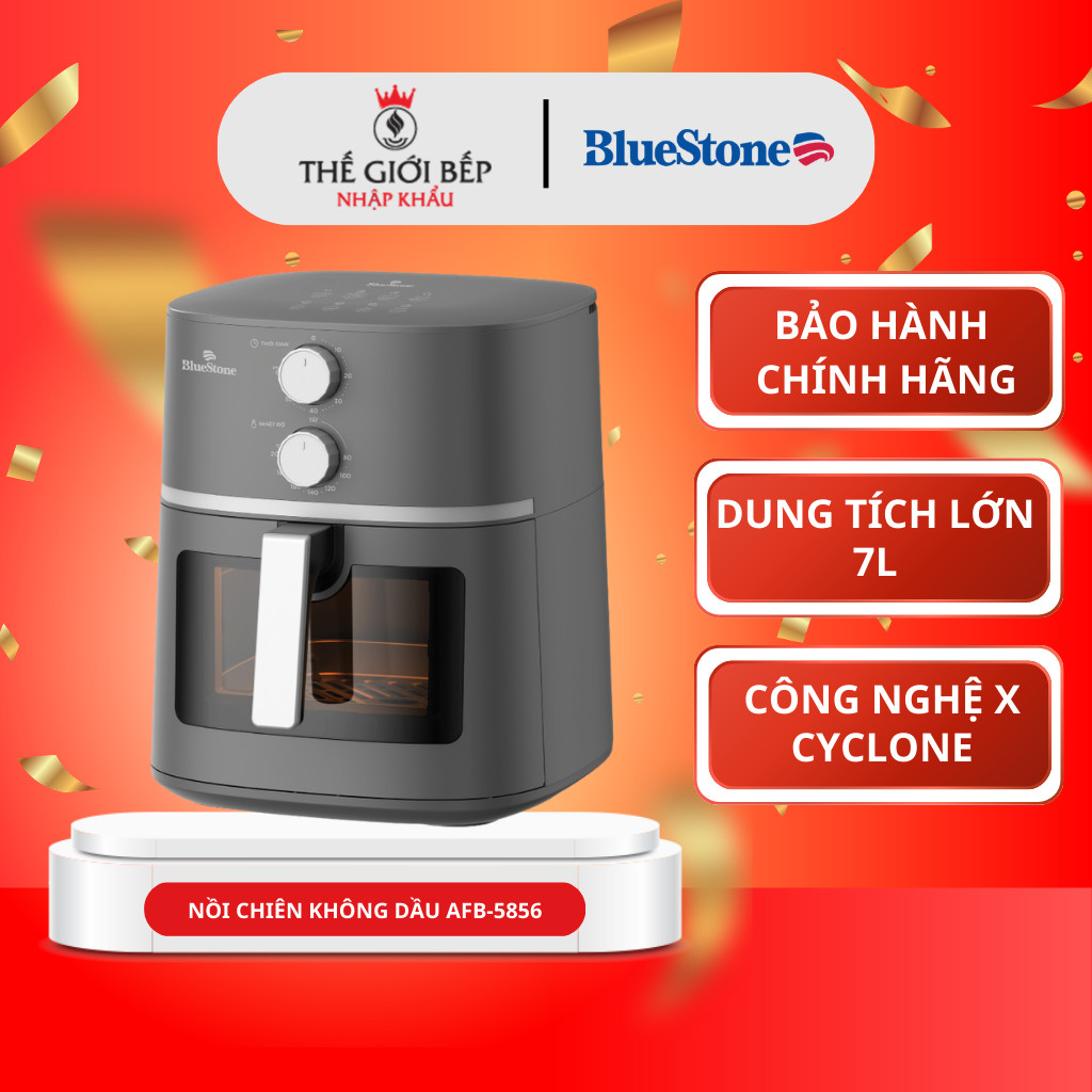Nồi Chiên Không Dầu BlueStone AFB-5856 - 7 Lít 1800W, Chiên Nướng Ít Dầu Chính Hãng