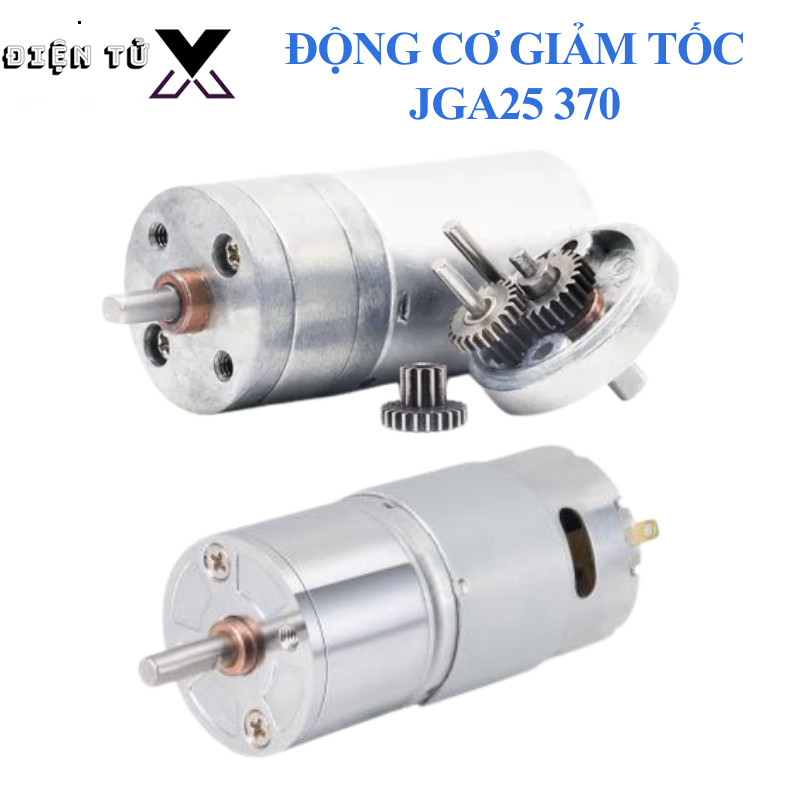 Động cơ giảm tốc JGA25 370, 6/12/24V nhiều tốc độ
