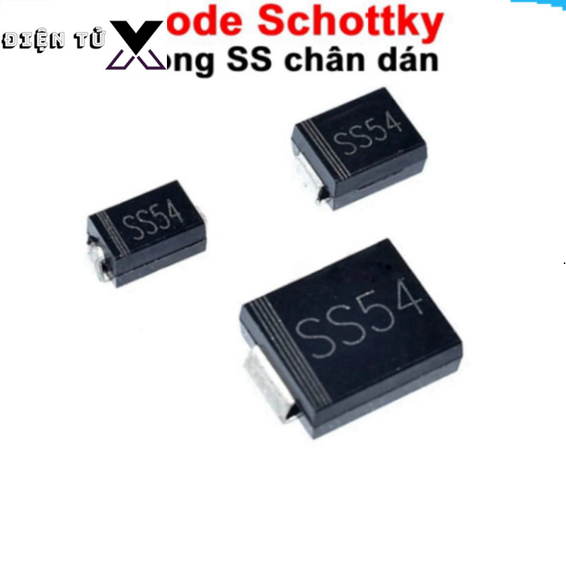 [GIÁ COMBO] (50 cái) Diode Schottky chân dán SS14, SS26, SS54, …