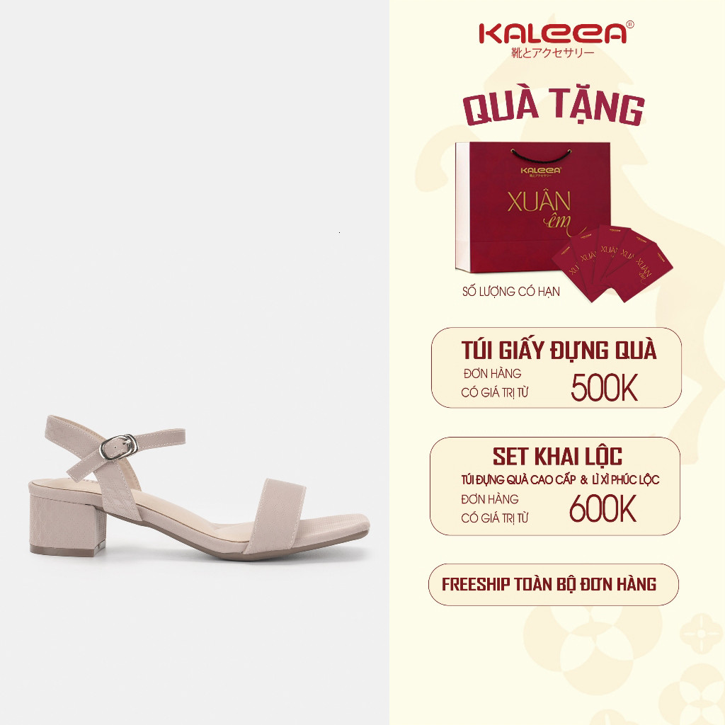 Kaleea - Giày Cao Gót Nữ Cao Cấp Đế Cao 4cm , Mềm, Ôm Chân EUNN41