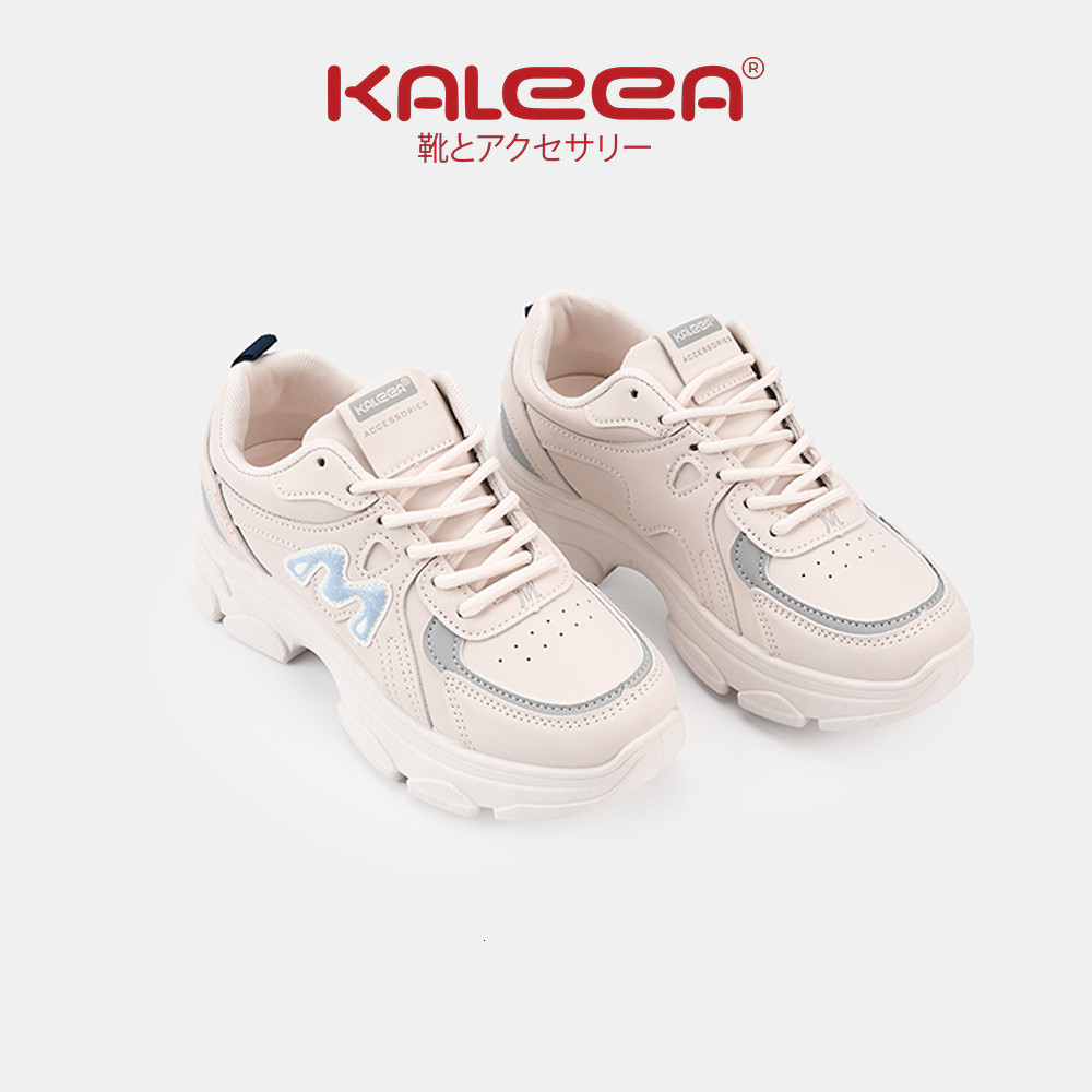 Kaleea - Giày Thể Thao, Giày Sneaker Nữ Độn Đế Thoáng Khí Thoải Mái Cao 5cm Đi Êm  T154