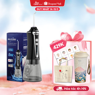 Máy Tăm Nước Cầm Tay Công Nghệ Nhật Bản Maxcare Max468Prime 5 Chế Độ, Thiết Kế Nguyên Khối 300ml