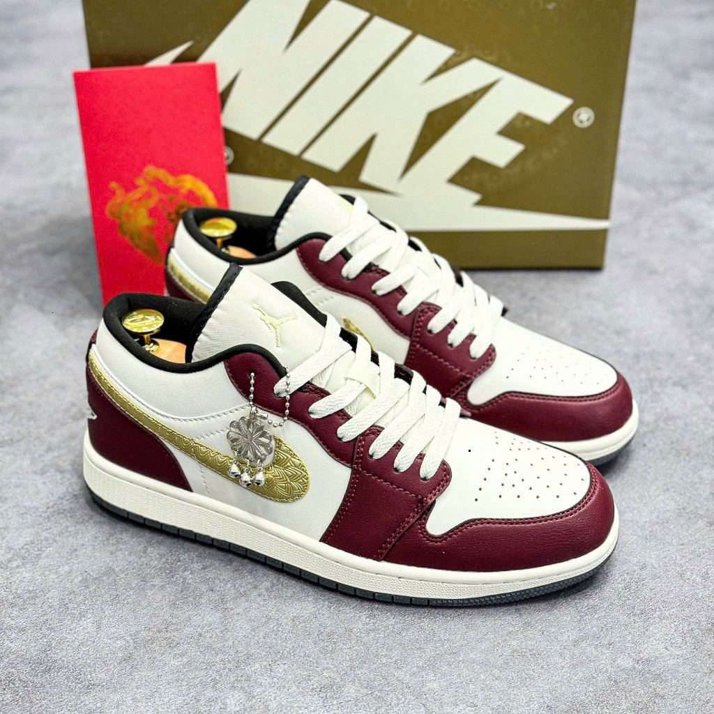 Giày Thể Thao Sneaker NIKE JODAN1 Rồng Đỏ, Xanh NaVy