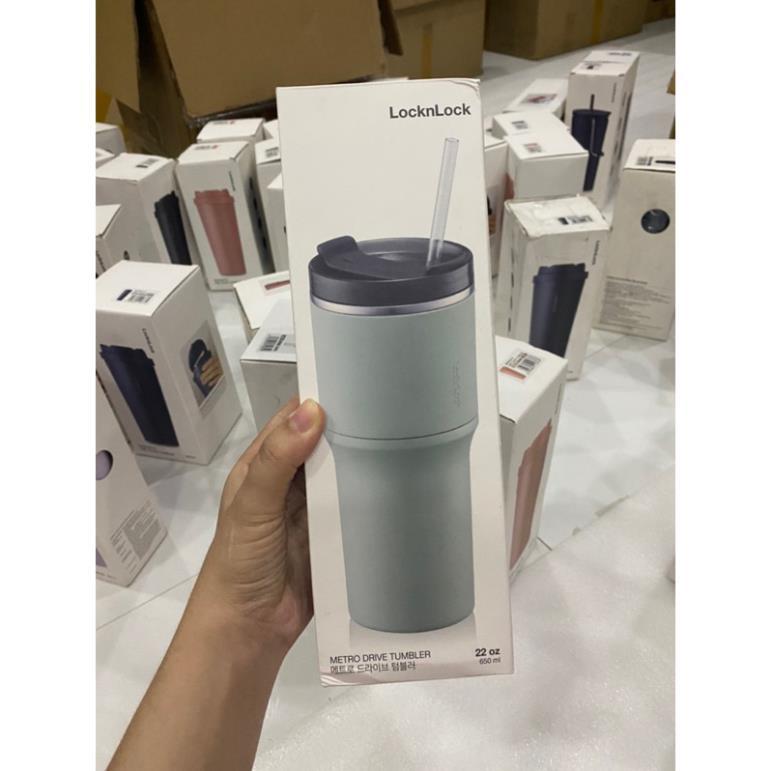 Nắp Chống Tràn Thay Thế Ly Loc&Loc LHC4277 Metro Drive Tumbler 650ml Nắp vặn Dây Treo Ly Silicon