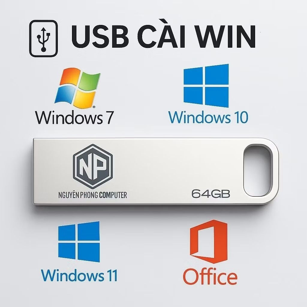 USB Cài Win, USB Cài hệ điều hành, Cứu hộ PC -Laptop, Cài Win 7 10 11 - Máy tính để bàn và laptop