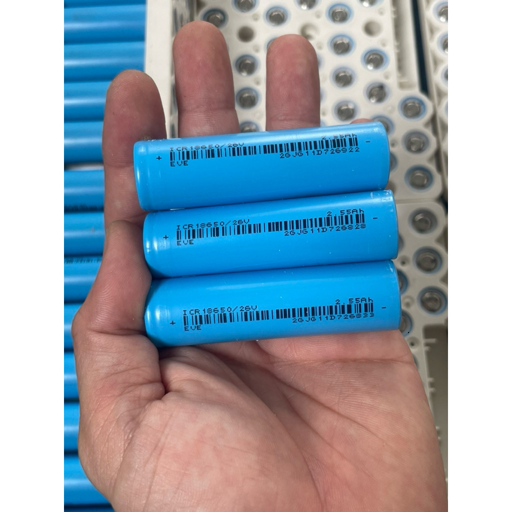Pin 18650 Eve 26V xả 5C hàng tháo khối nội trở 17-19