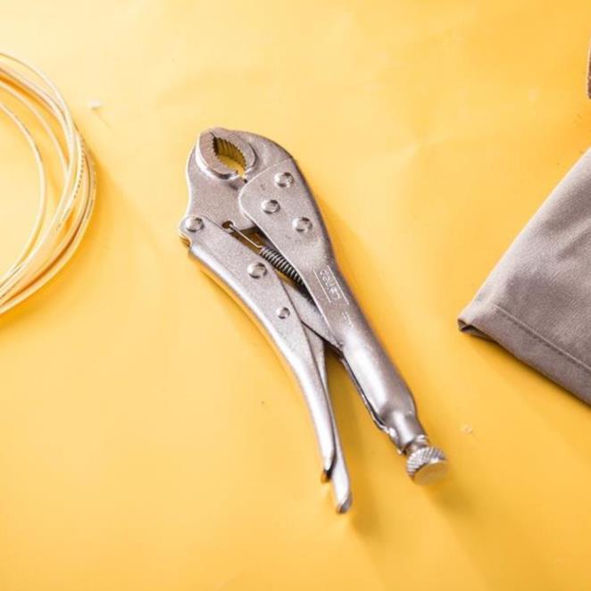 Kìm Bấm Chết Mỏ Cong Deli Cao Cấp Chính Hãng 10 Inch Miệng Tròn - Chất Liệu Siêu Bền, Chắc Chắn - ED