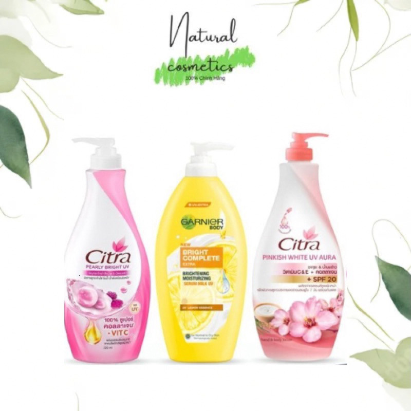 [Chính Hãng] Sữa Dưỡng Thể Garnier Body Bright Extra Lotion 400ml / Citra 320ml Cấp Ẩm Dưỡng Trắng D