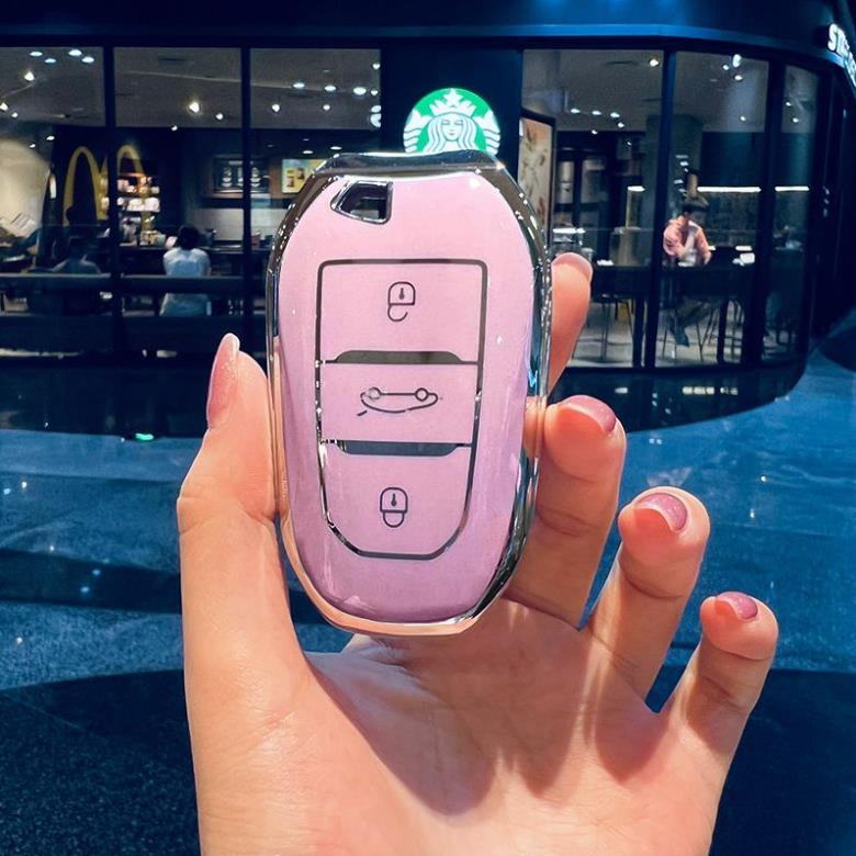 Ốp Chìa Khóa  xe Peugeot 5008, peugeot 3008, bảo vệ chìa khóa xe.Bao Chìa Khoá Peugeot 2008,3008,500