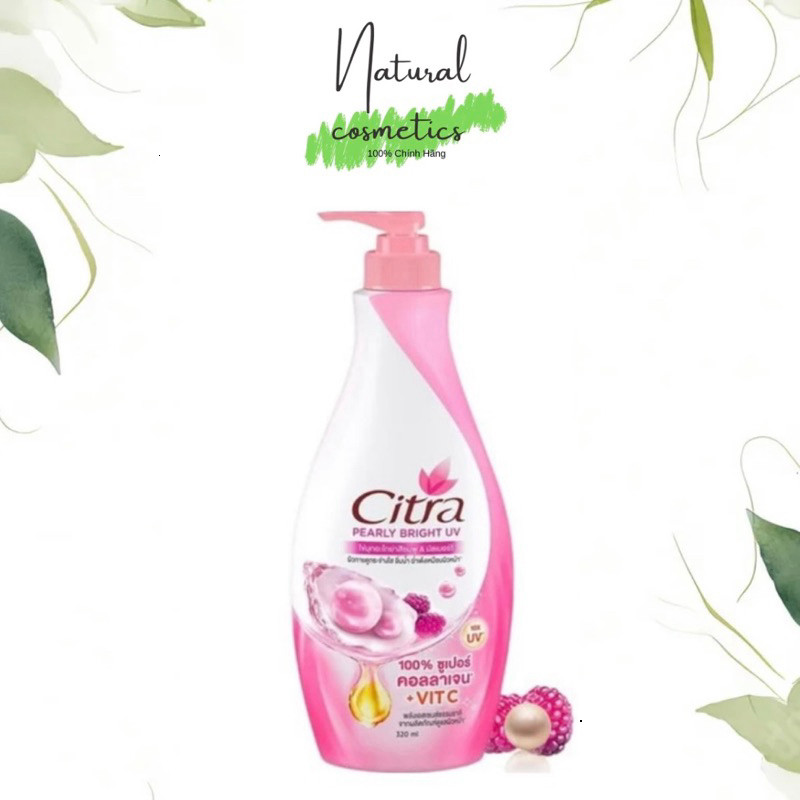 [Chính Hãng] Sữa dưỡng thể trắng da chống nắng Citra Pinkish Glow UV Aura 300ml - NTRvn