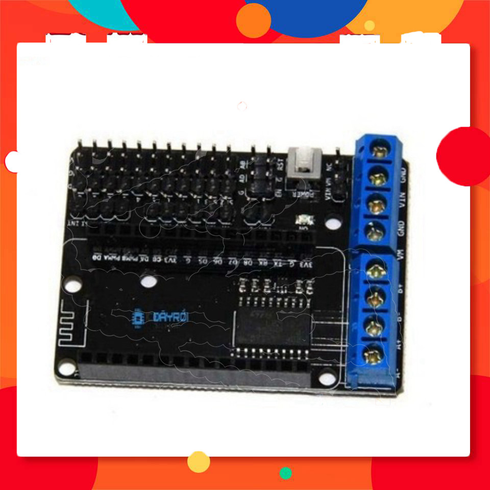 Đế ra chân ESP8266 NodeMCU lua + Motor driver L293D Điện Tử Store99