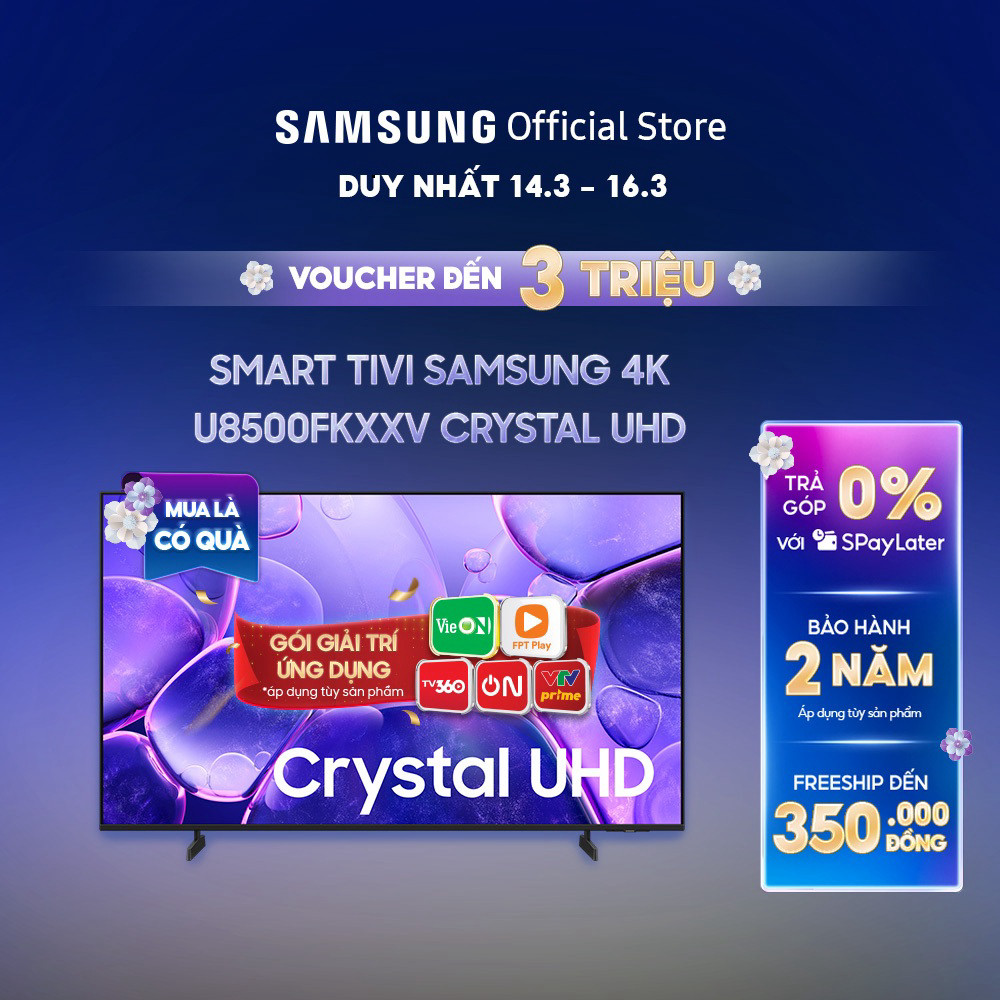 Smart Tivi Samsung UHD U8500FKXXV 2025 - Miễn phí lắp đặt