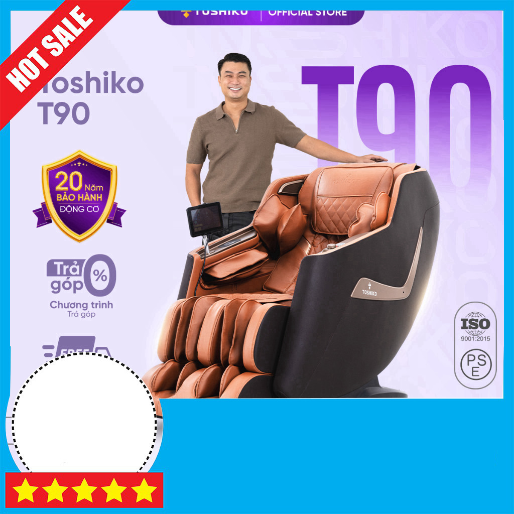 Nhắn shop Ghế massage tự động Toshiko T90 giảm đau mỏi hiệu quả tại nhà Freeship.