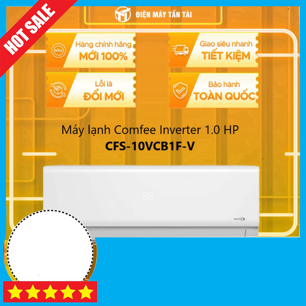 Nhắn shop Máy Lạnh Comfee Inverter CFS-10VCB1F-V, CFS-13VCB1F-V Giao Tốc Giao Toàn Quốc. Freeship.
