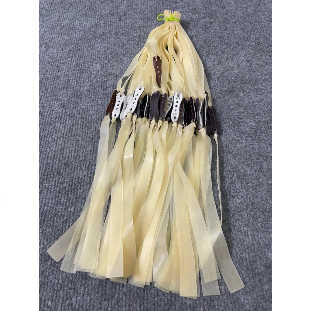 Dây kháng lực pesi 0.65 dài 23cm chơi full màu trắng đụt bền đẹp hugyss