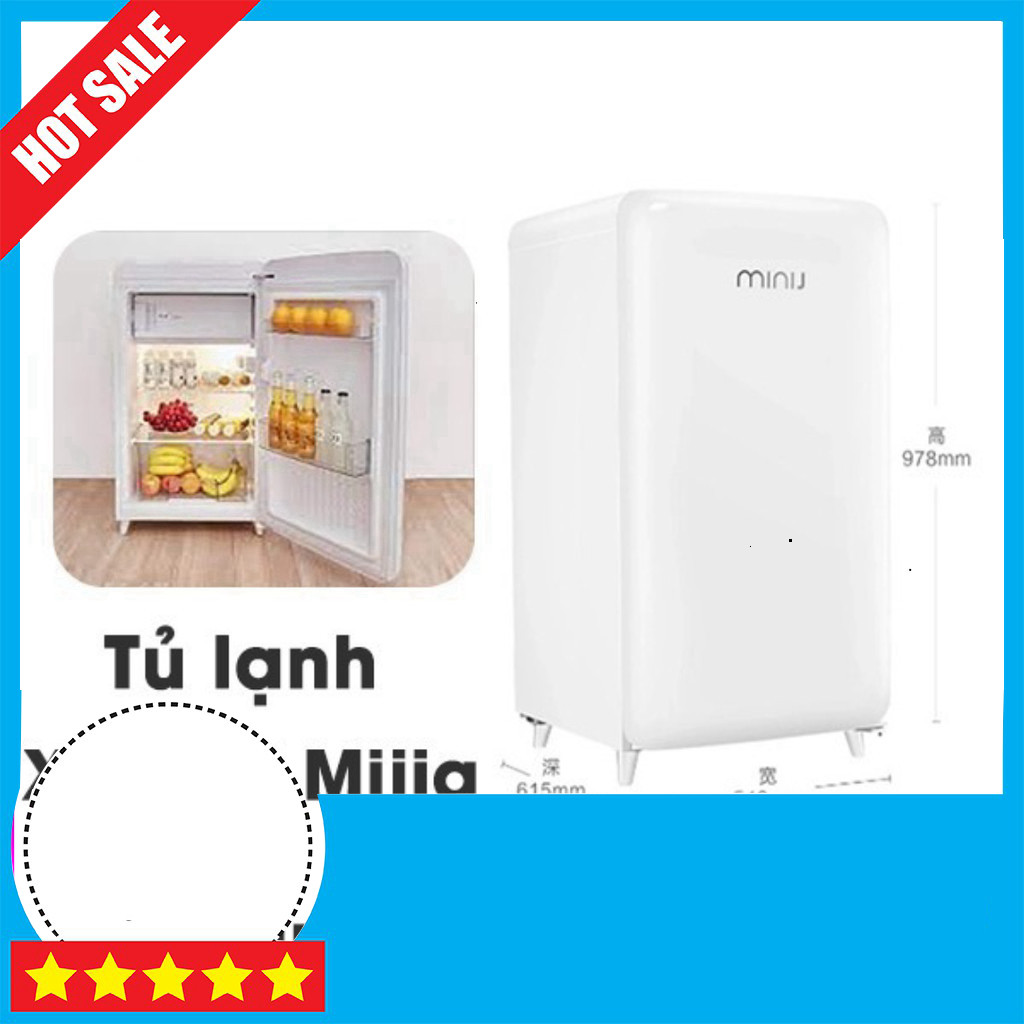 Nhắn shop Tủ Lạnh Xiaomi Mijia MiniJ 121L Retro Thiết Kế Sang Trọng Freeship.