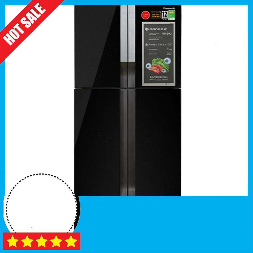Nhắn shop Panasonic Tủ Lạnh Inverter 550Lít Multi Door NR-DZ601YGKV Chính Hãng Freeship.