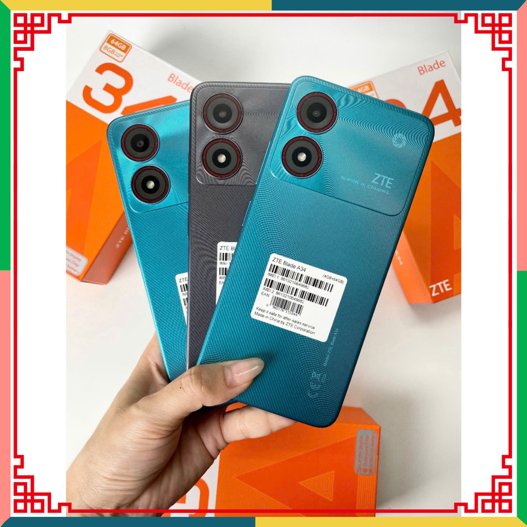 [Chính Hãng] Điện Thoại ZTE Blade A34 4GB/64GB Fullbox Mới Thiết Kế Đẹp - Hàng Công Ty Bảo Hành 12 T