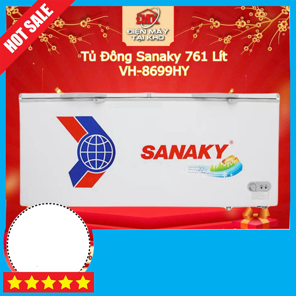 Nhắn shop Tủ Đông Sanaky 761 Lít VH-8699HY Freeship.
